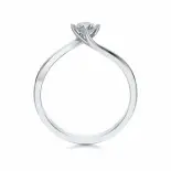 Pierścionek z białego złota z diamentem